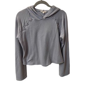 Garage long sleeve blue shirt